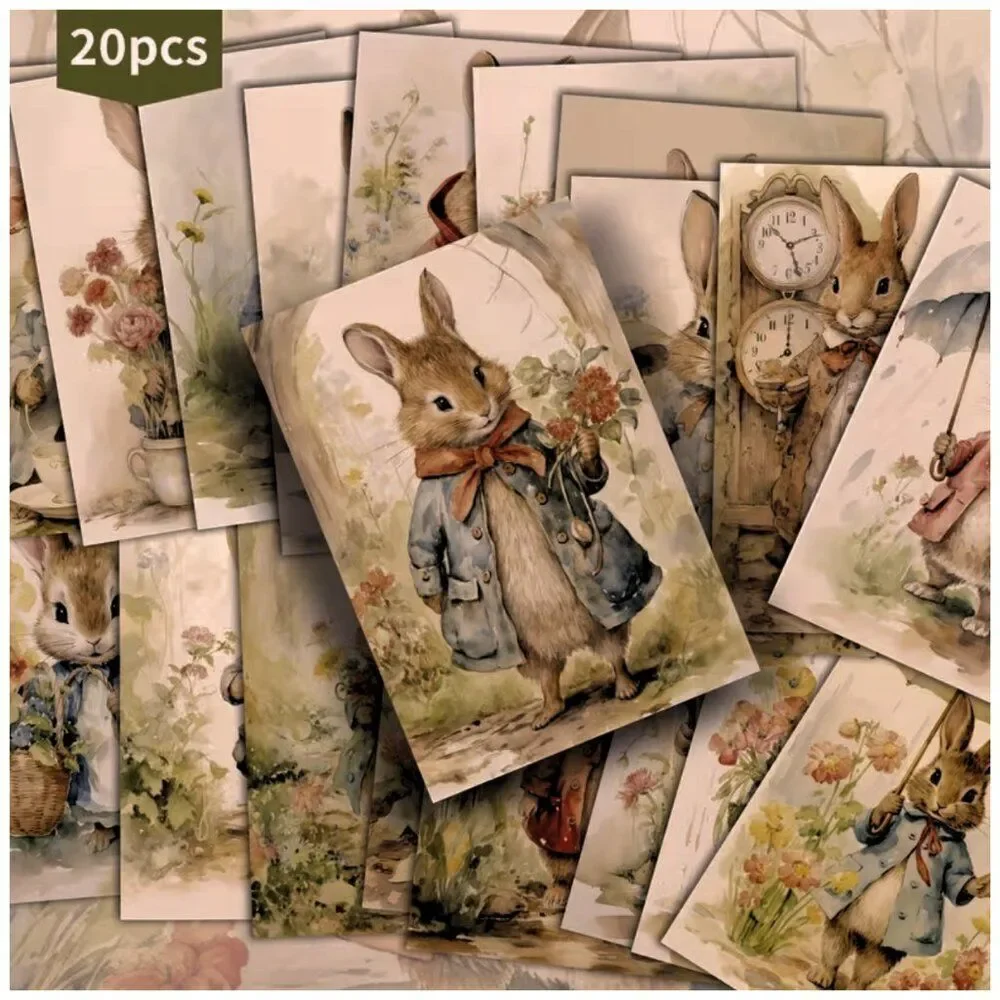 NWT Vintage Peter Rabbit Easter Postcards 4x6 Junk Journal Ephemera 20pc